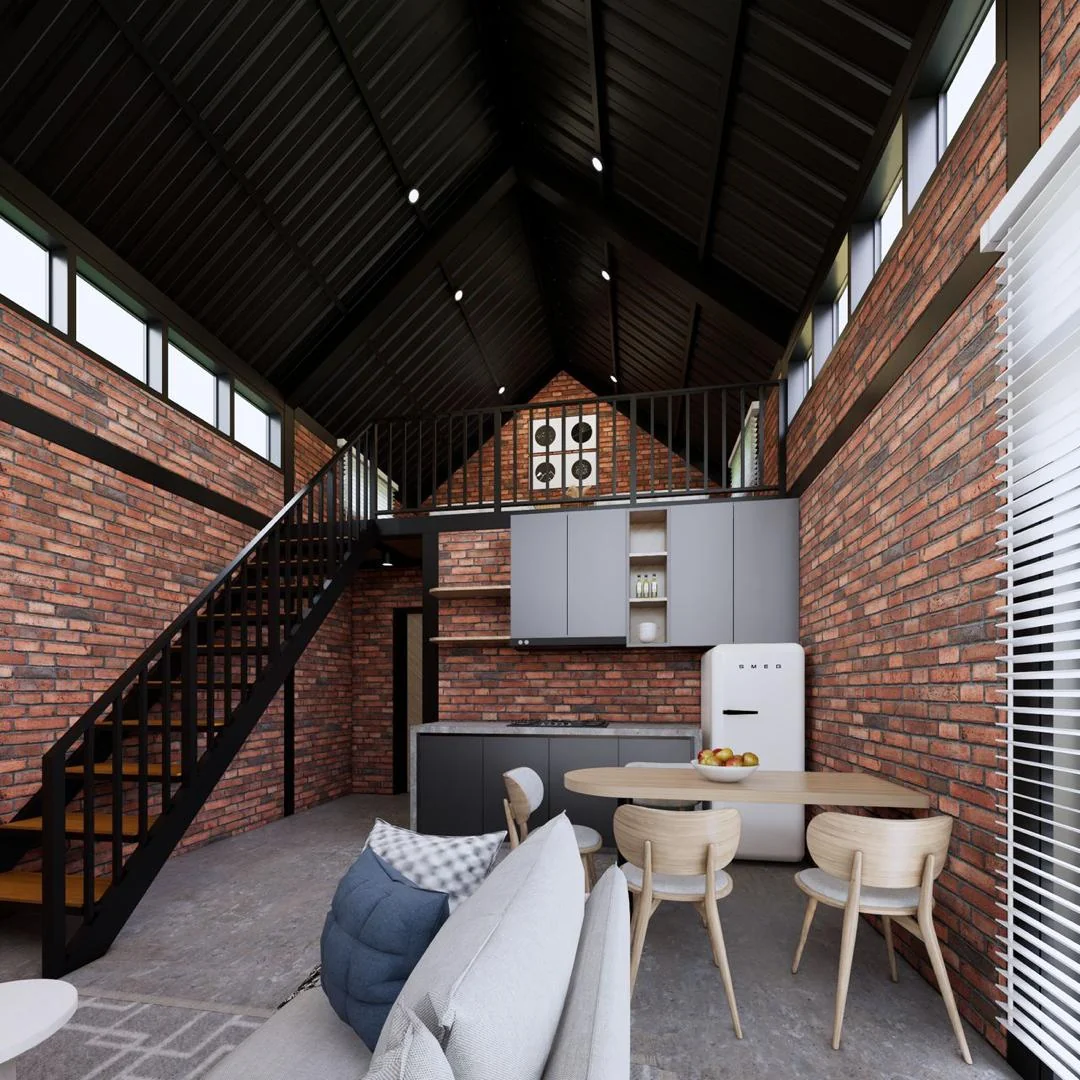 3D Interior Sudut Dapur Praktikal